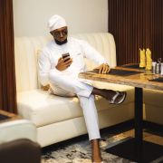 Exclusive white kaftan set