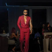 Custom Made AMVCA-12 Maroon suit
